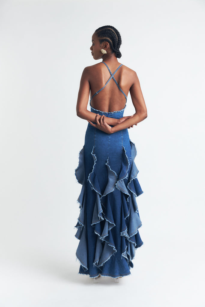 SIRENA DRESS BLUE