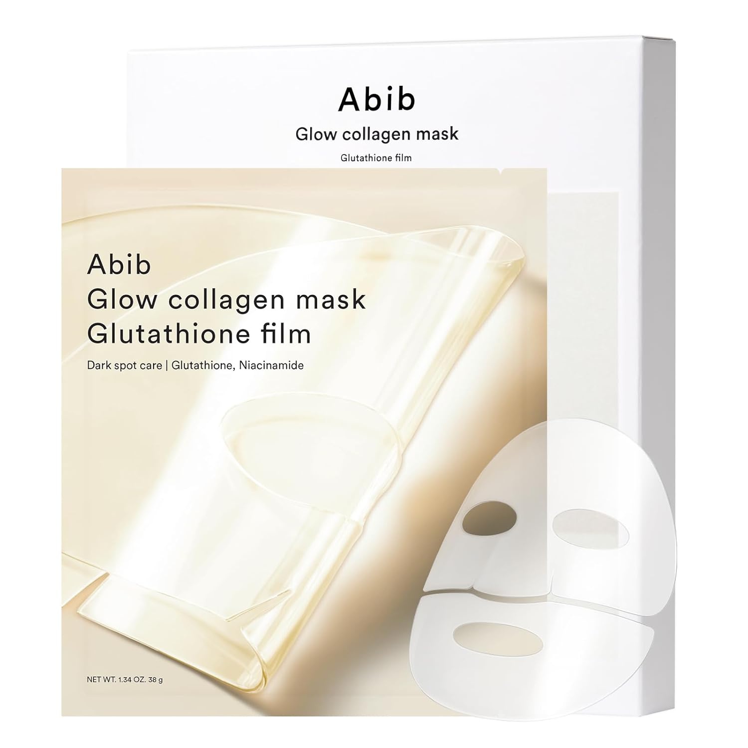 glutathione face film GLOW COLLAGEN MASK (38G*4EA) – Shop Origen The patented film technology NAD Booster Size:15ml Dihexa Peptide in Austin,