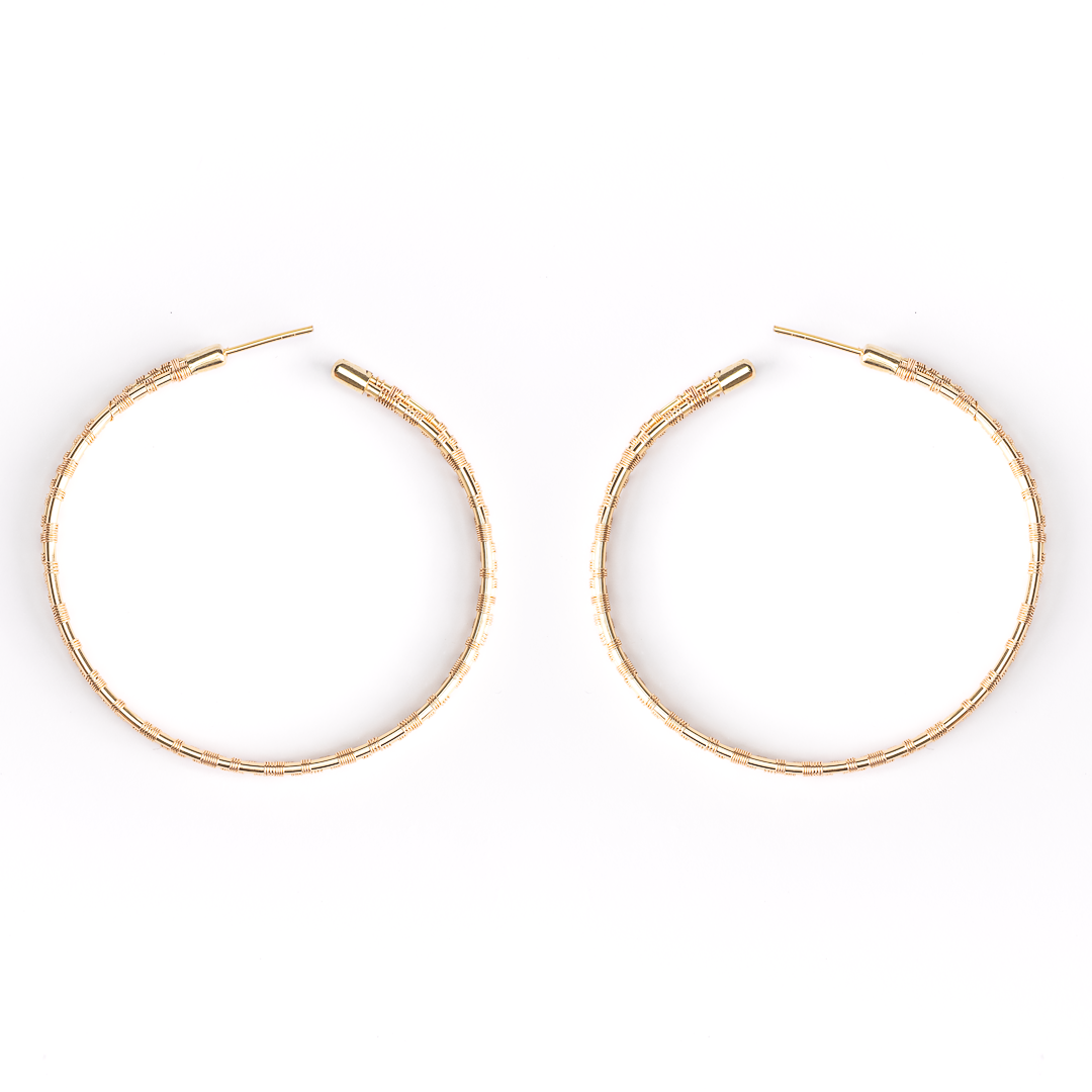 Bamboo Gretta Hoops