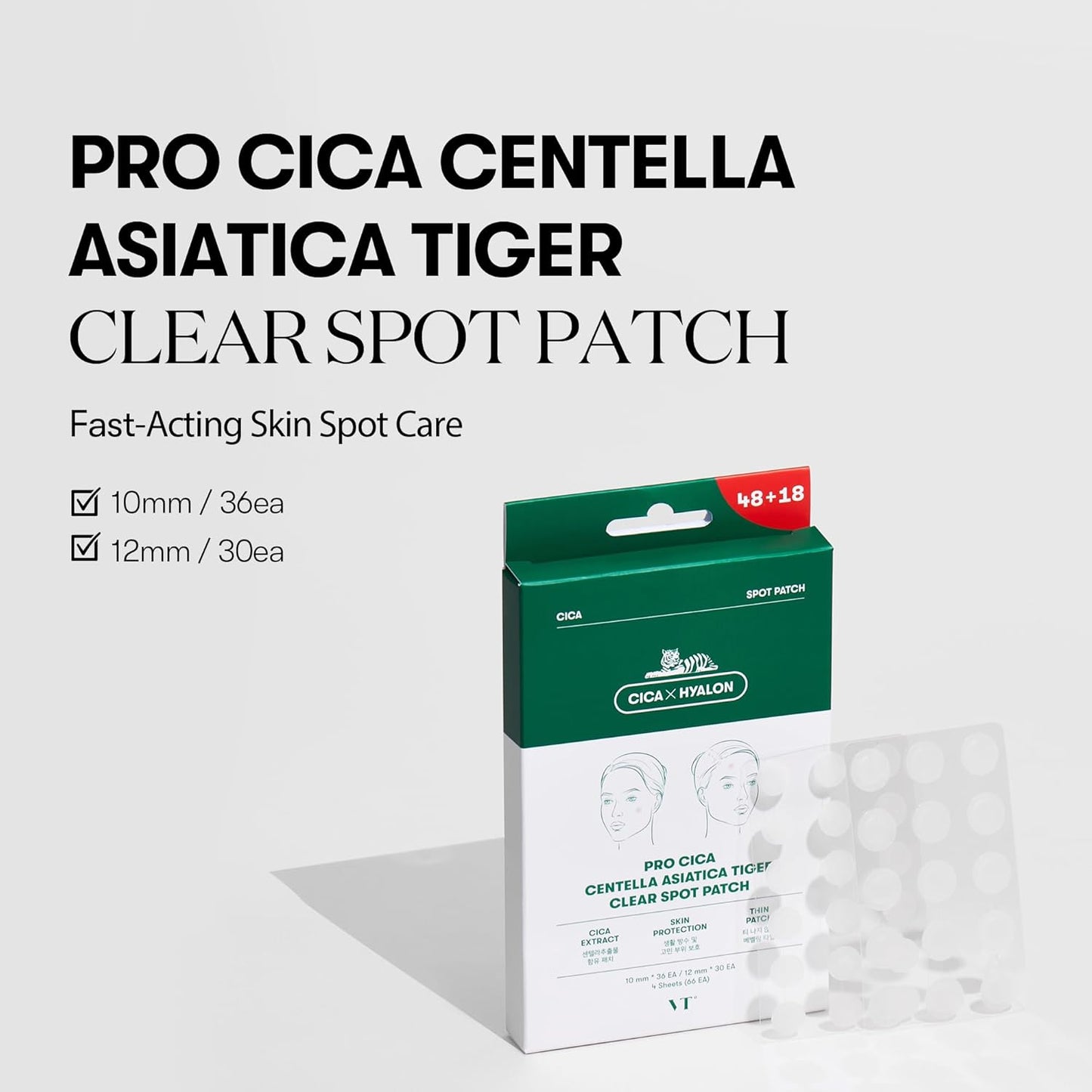 Pro Cica Centella Asiatica Tiger Clear Spot Patch 4pcs