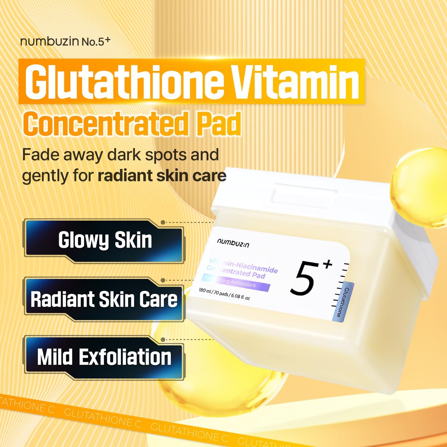 No.5+ Vitamin-Niacinamide Concentrated Pad (70ea) 180ml