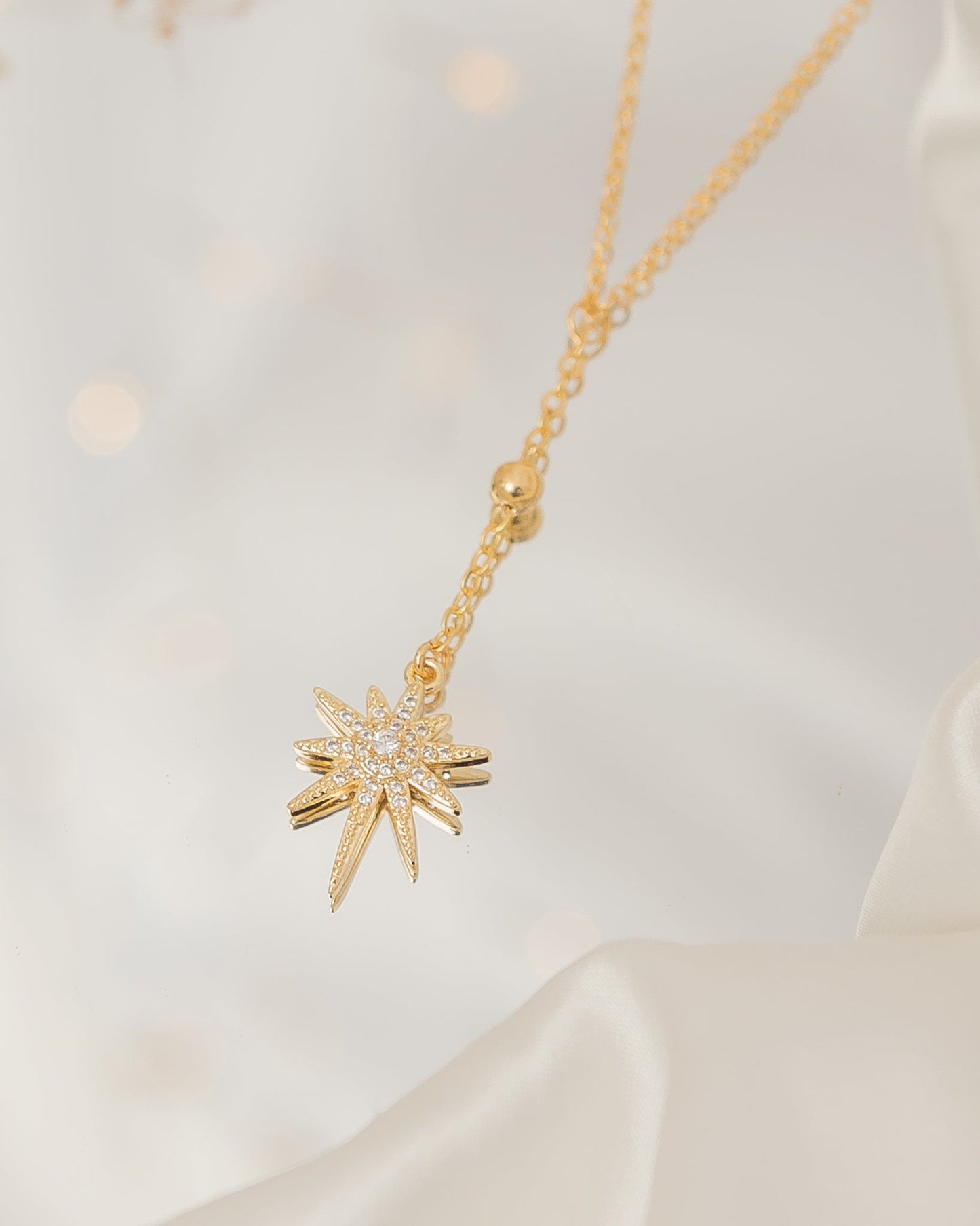Star Compass Necklace & Earrings Set