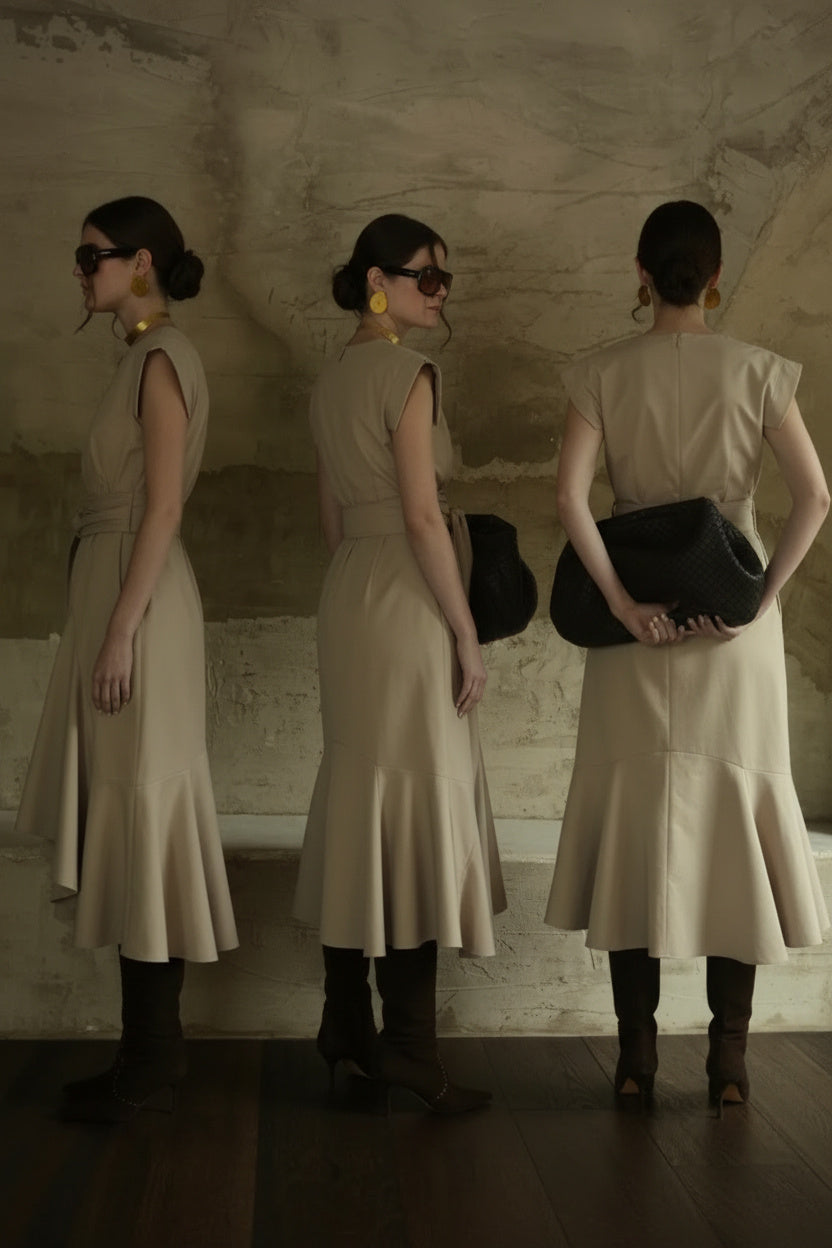 EPOCA DRESS BEIGE