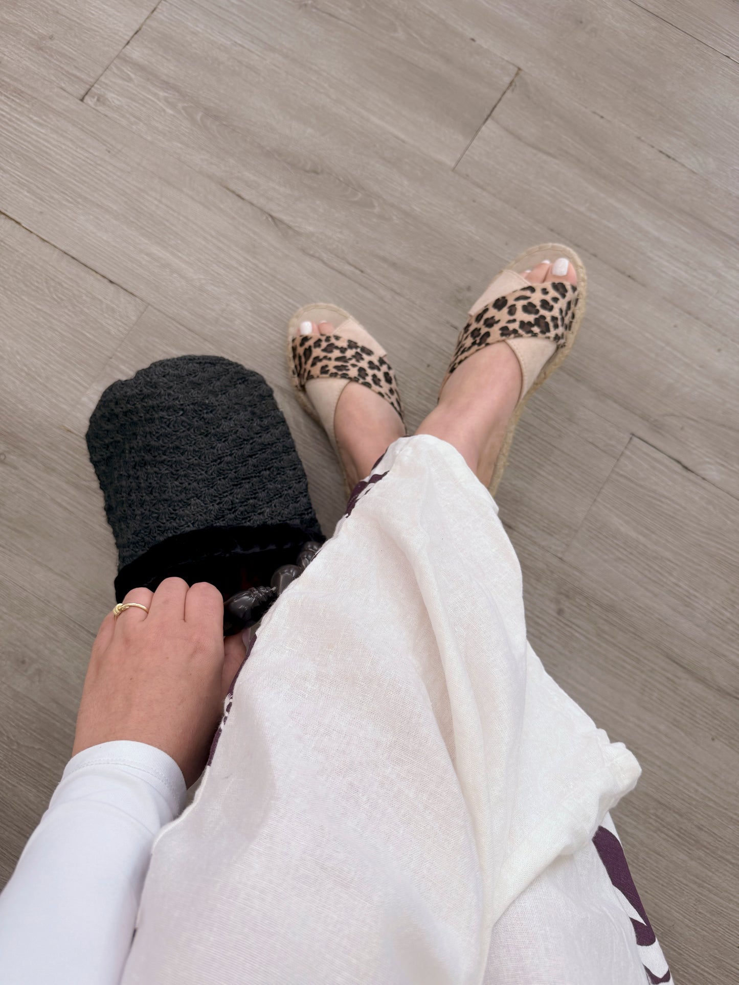 Beige & Leopard Sandal