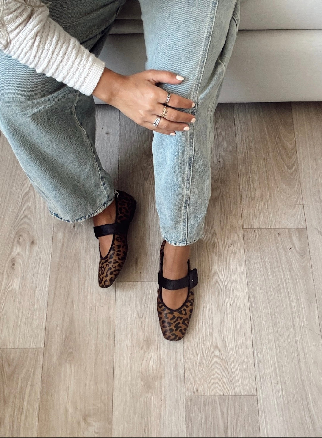 Leopard Ballerina Black