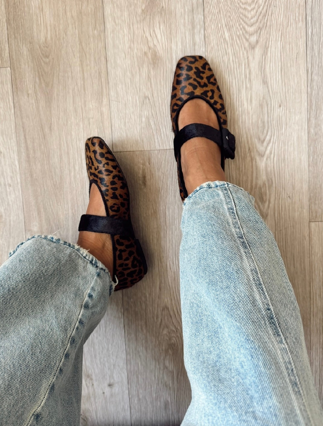 Leopard Ballerina Black