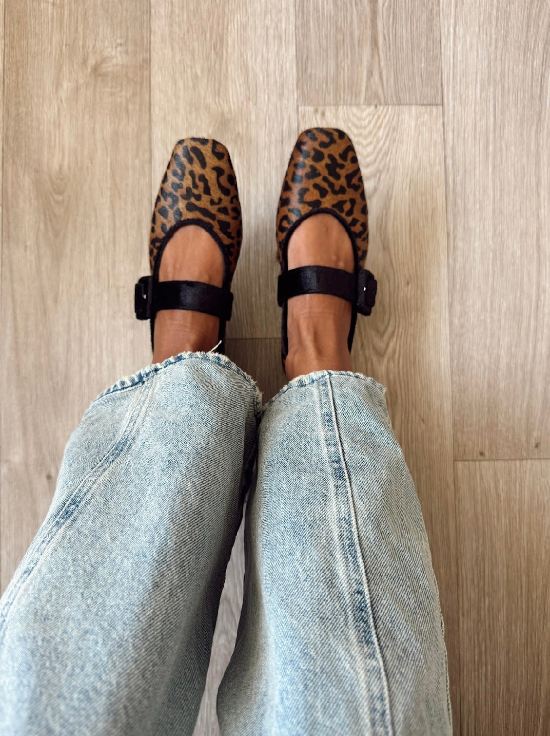 Leopard Ballerina Black