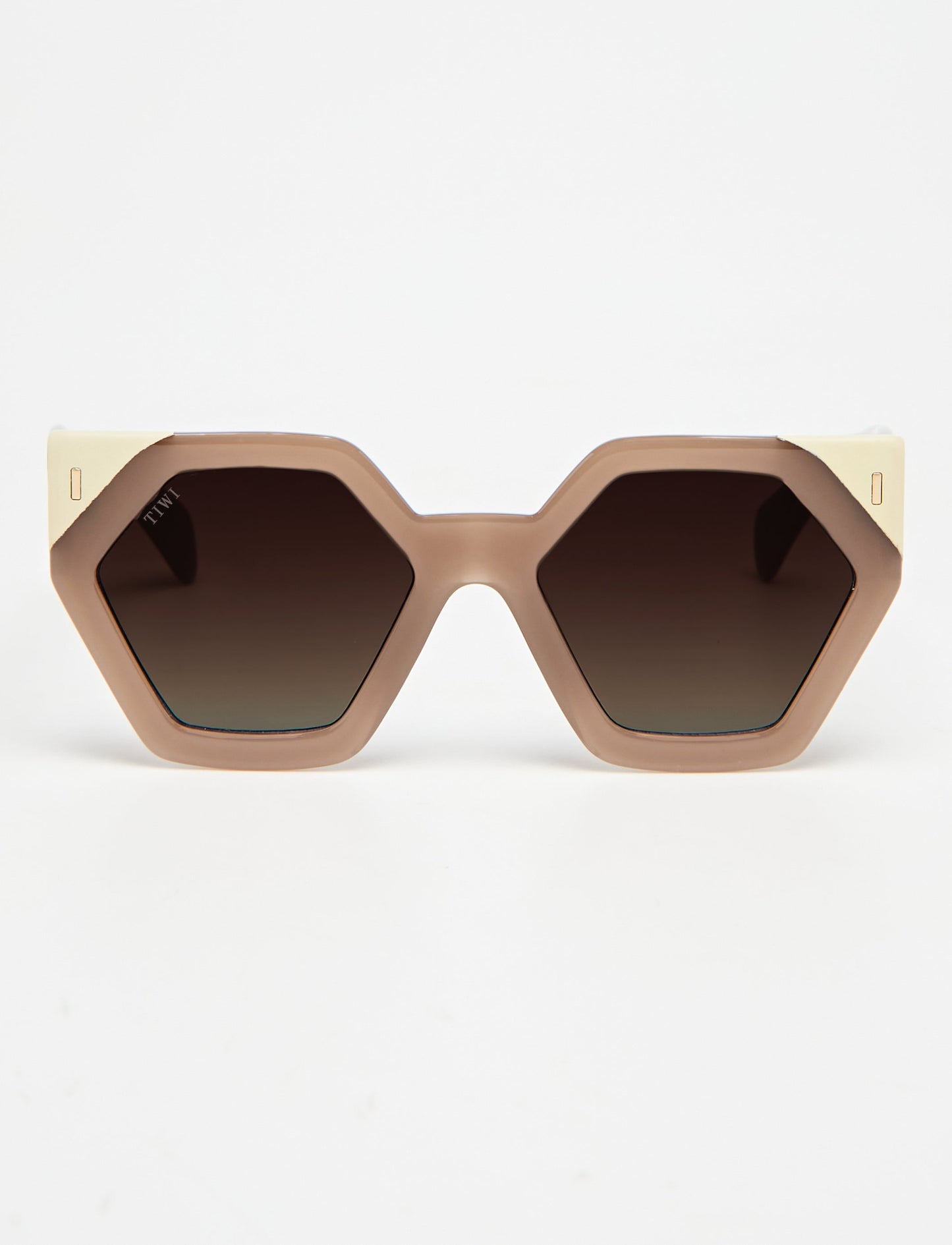 HEXAGON I Sunglasses Available in more colors Shiny Coconut Beige