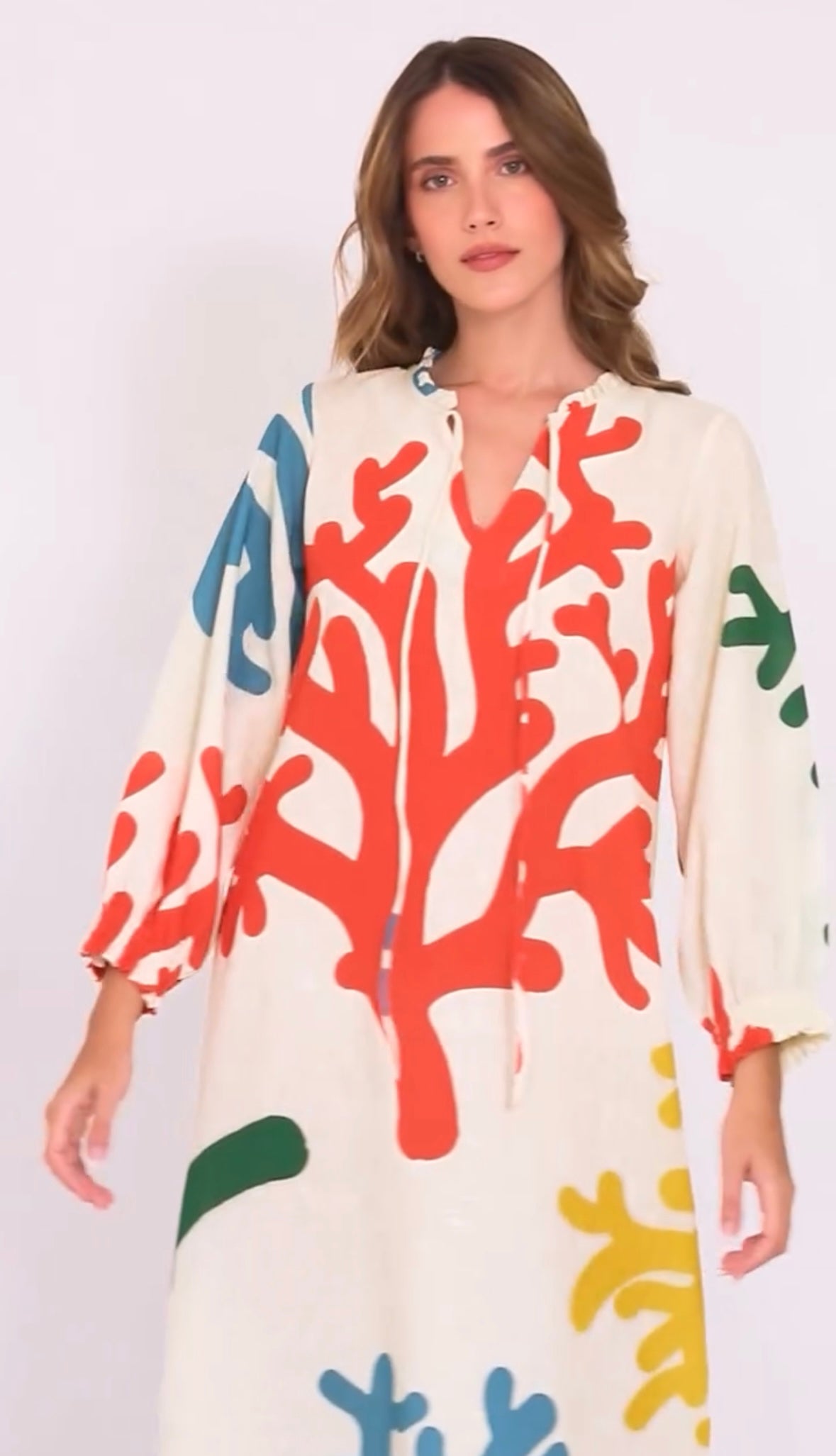 Beatriz (Coral Print)