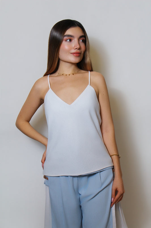 Dual Haru Top Blue / White