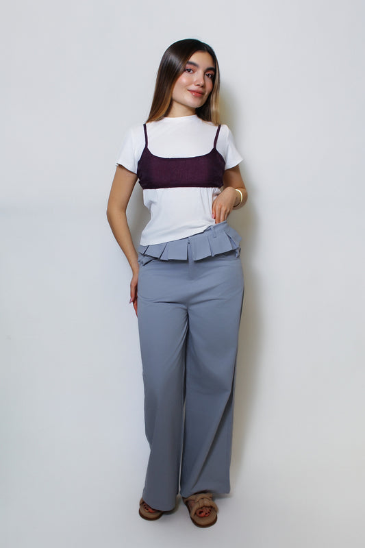 Lua Shirt Purple/ White