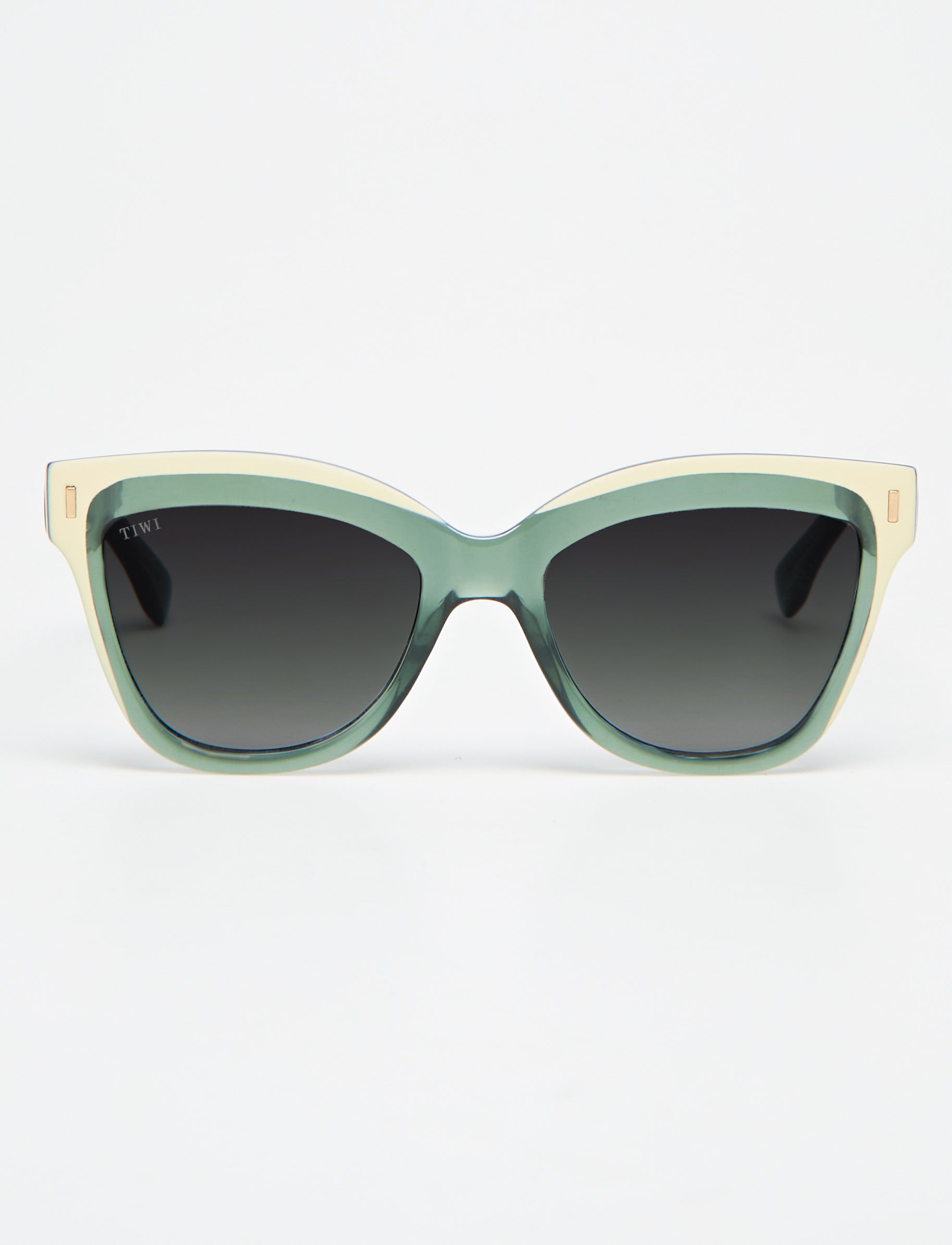 MAUI Sunglasses Available in more colors Shiny Green Butterfly with Green Gradient Lenses