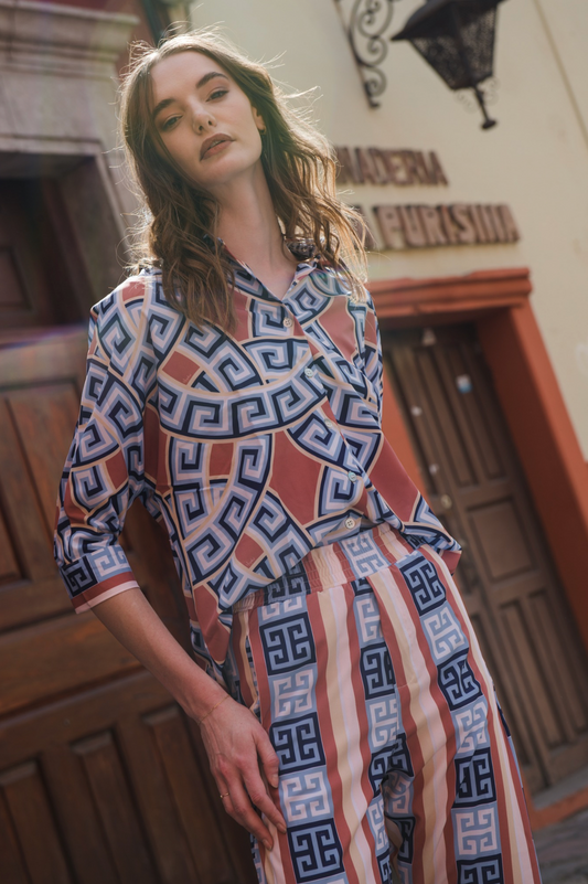 Cancun Pant- Blue Mediterranean