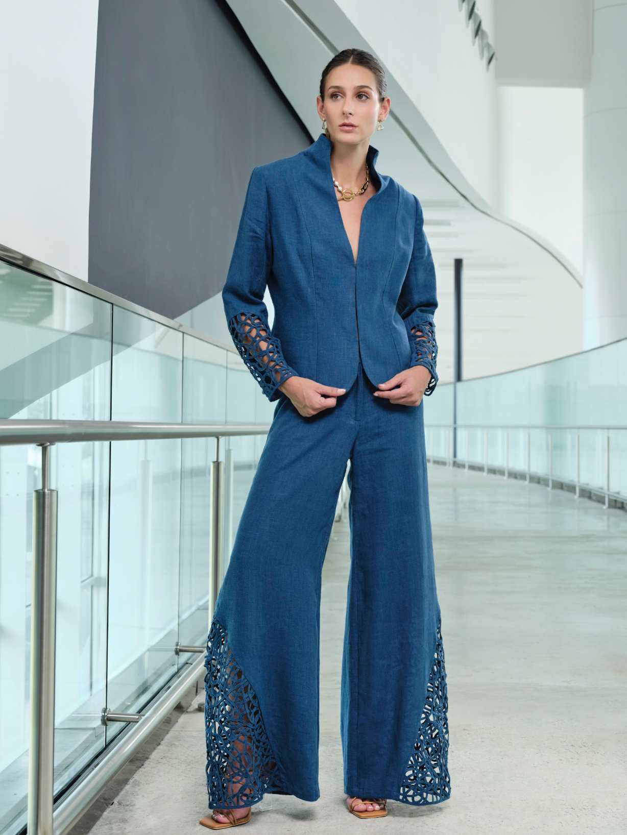 COCOON CUTWORK PANTS