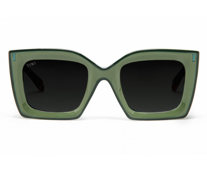 MALI Sunglasses Available in more colors Bicolor Dark/light shiny Green with Tortoise temples