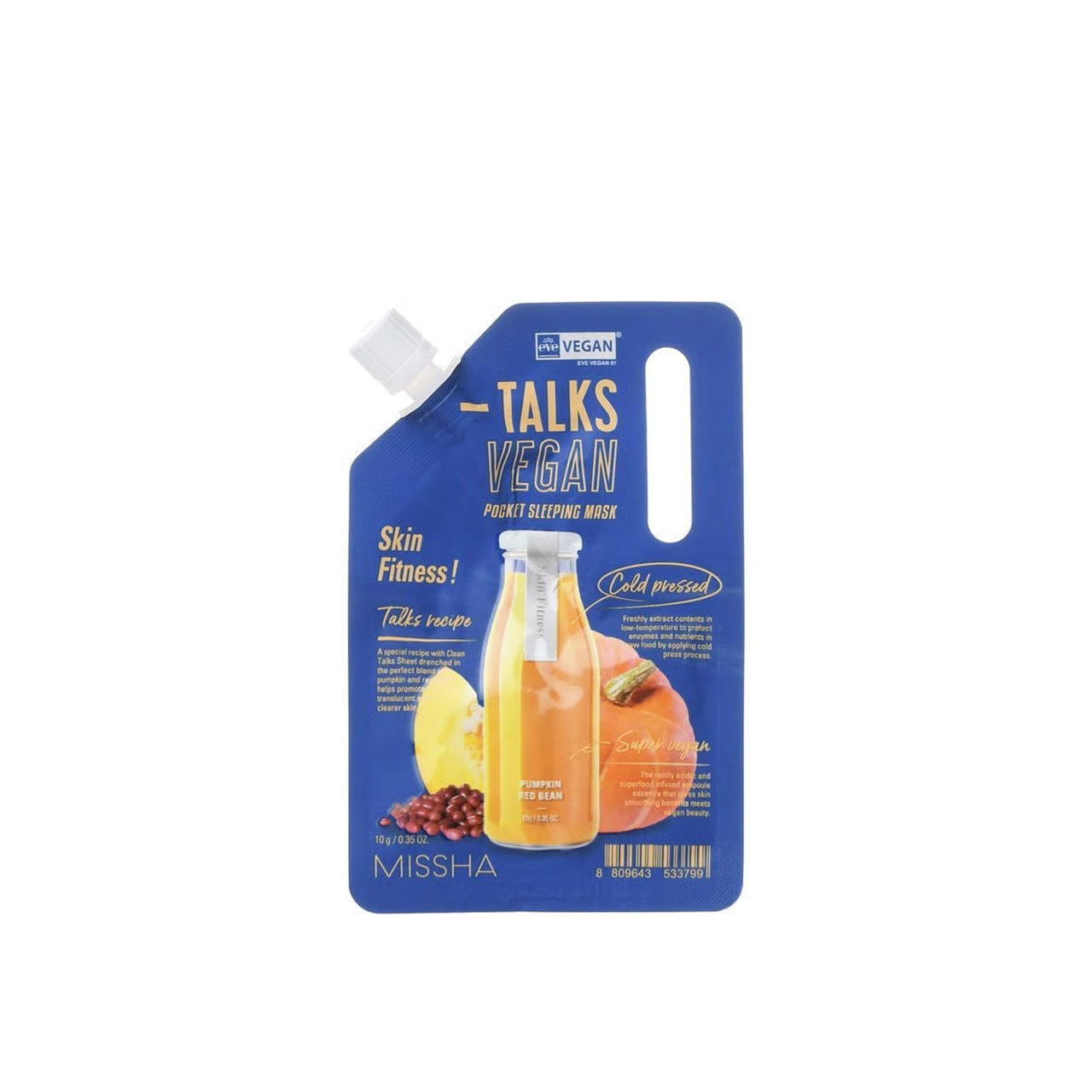 Talks Vegan Squeeze Pocket Sleeping Mask (Skin Fitness) 10G