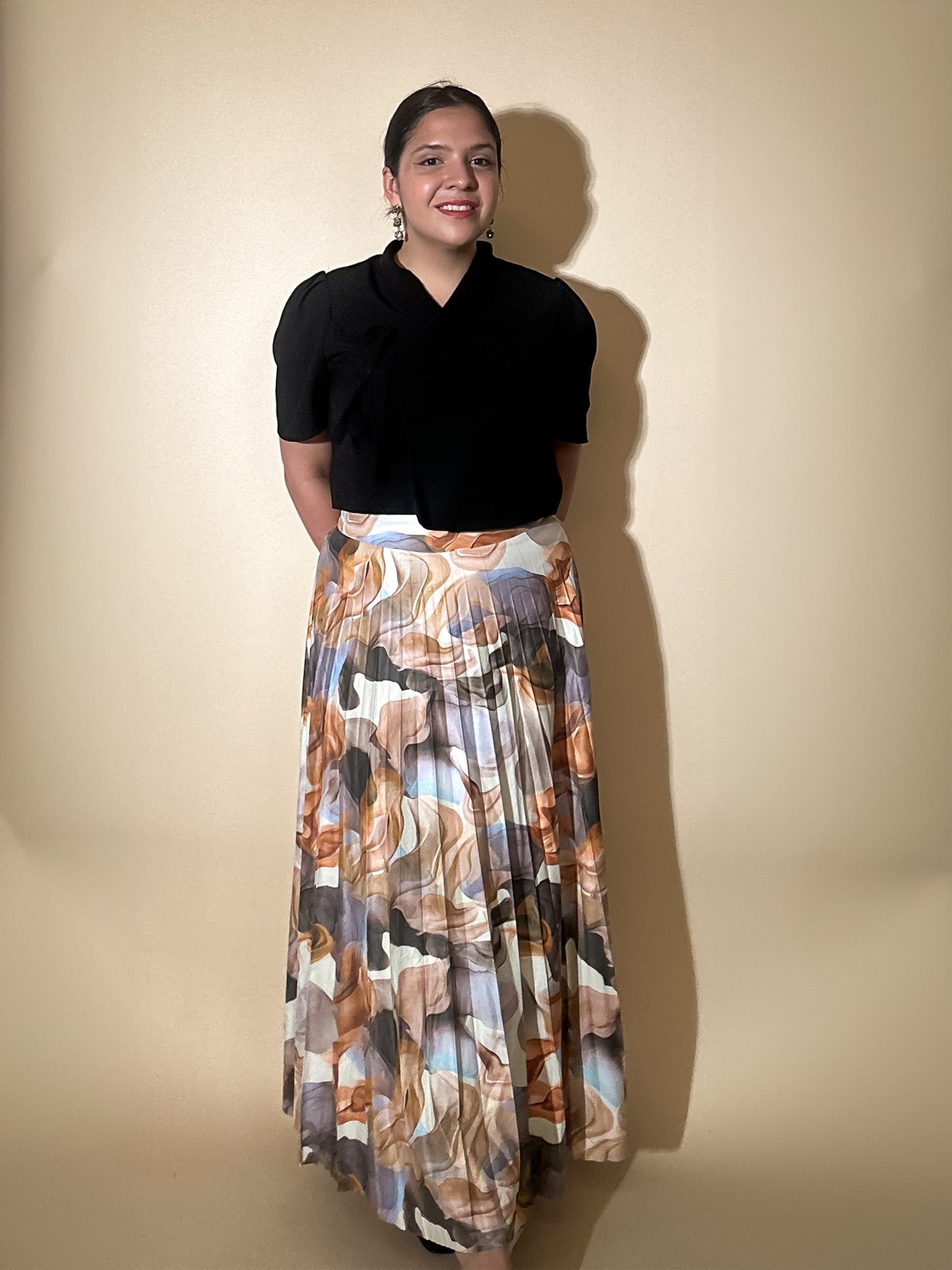 Lavender Pleated Skirt