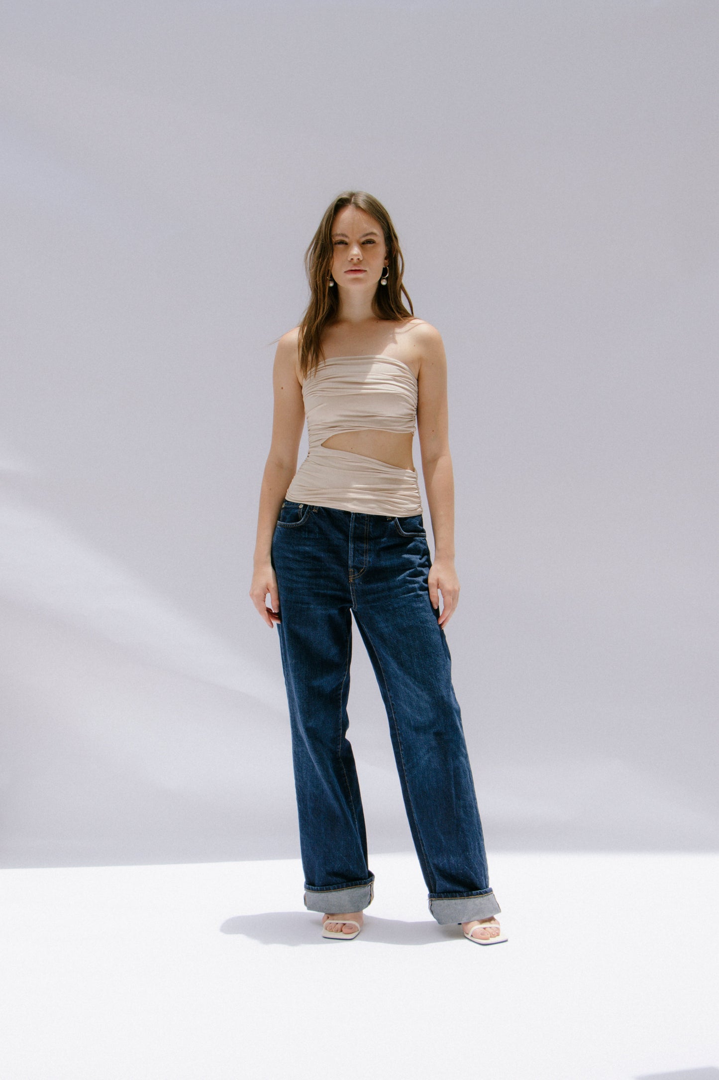 TOP DE TUBO CON CONCHA - NUDE