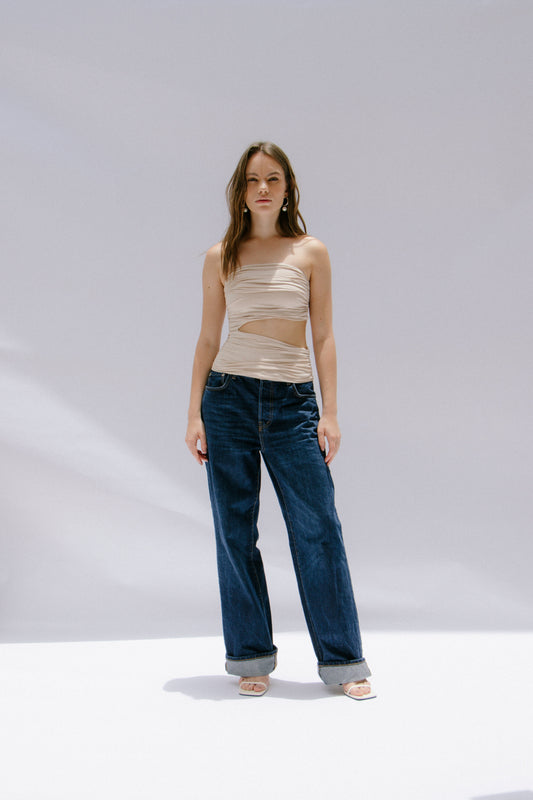 TOP DE TUBO CON CONCHA - NUDE