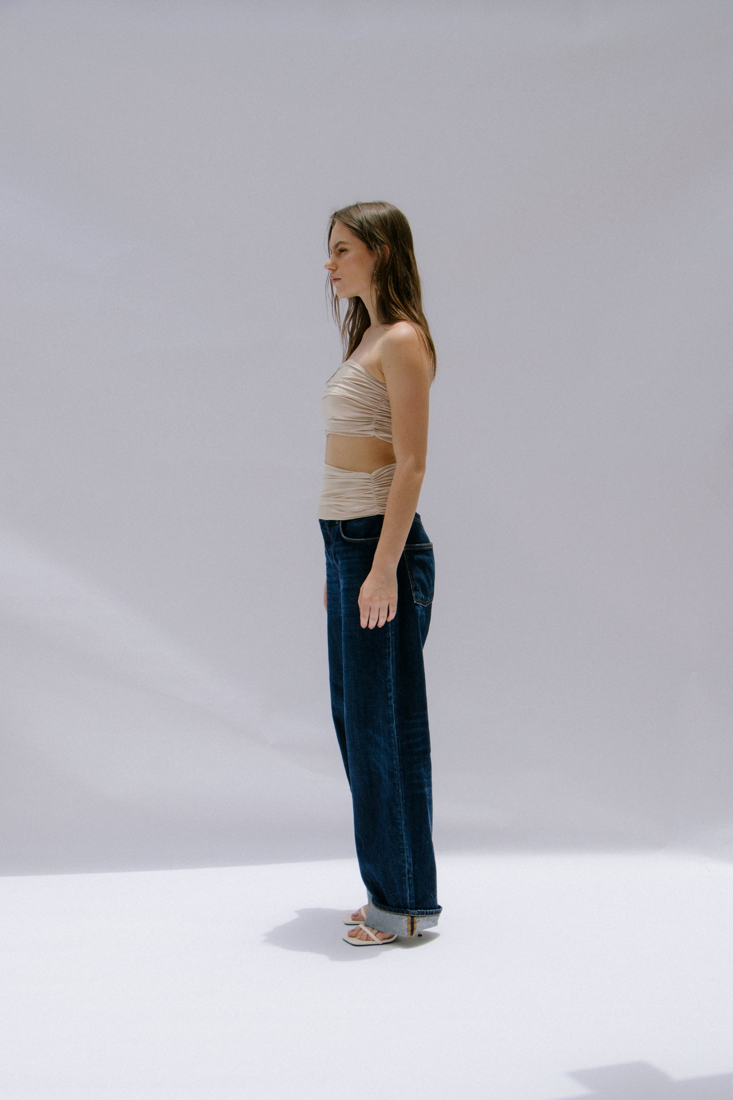 TOP DE TUBO CON CONCHA - NUDE