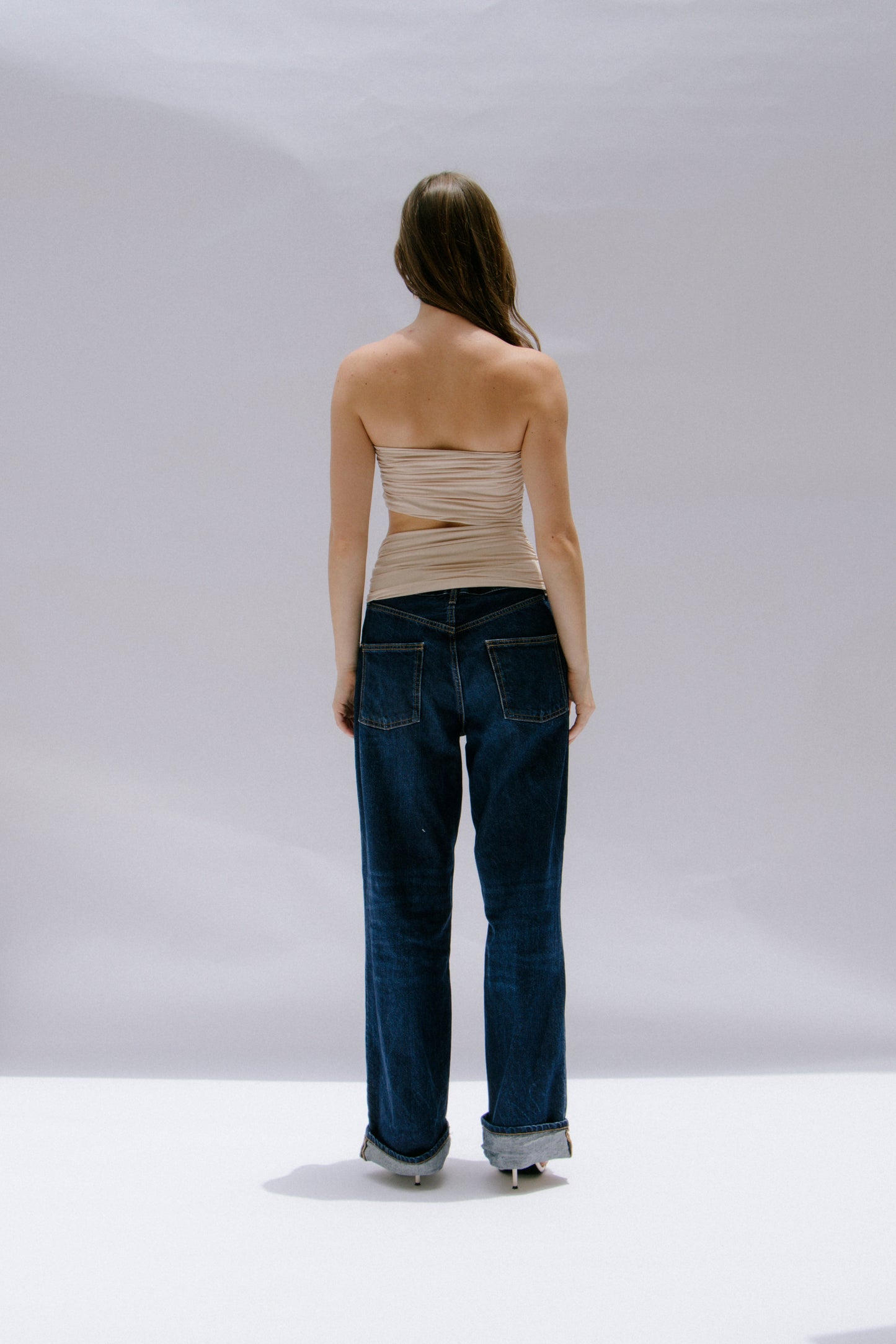 TOP DE TUBO CON CONCHA - NUDE