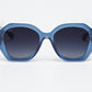 VEGA Sunglasses Available in more colors Shiny Blue/Beige Top line with Brown Gradient Lenses  