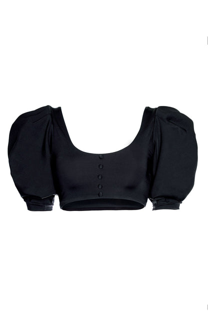 Aracely Swimwear Top Black