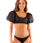 Aracely Swimwear Top Black Sanlier