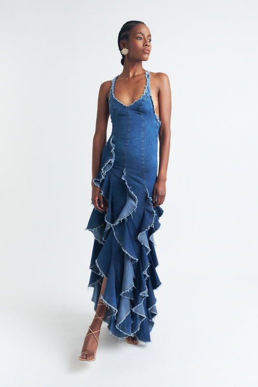 SIRENA DRESS BLUE