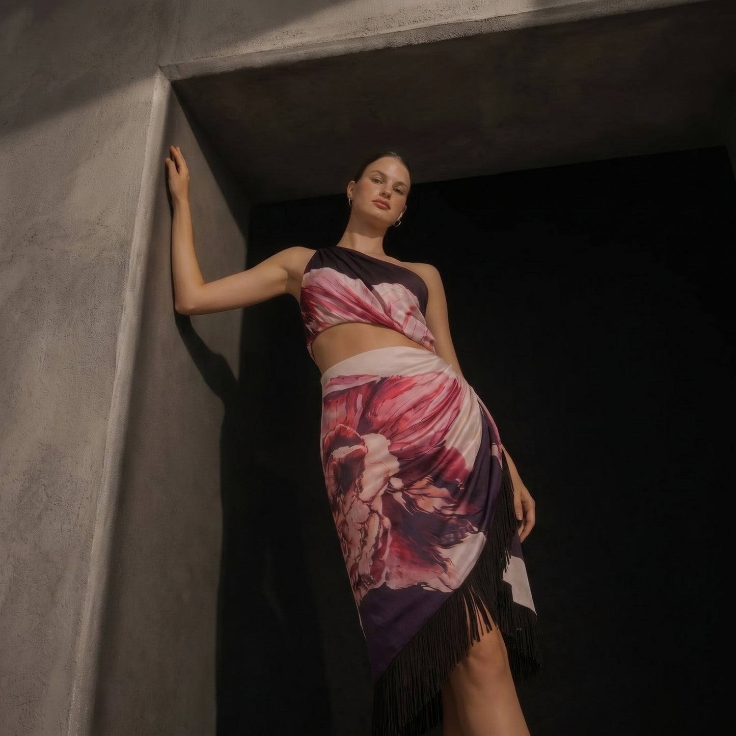 Orchid Fringe Dress