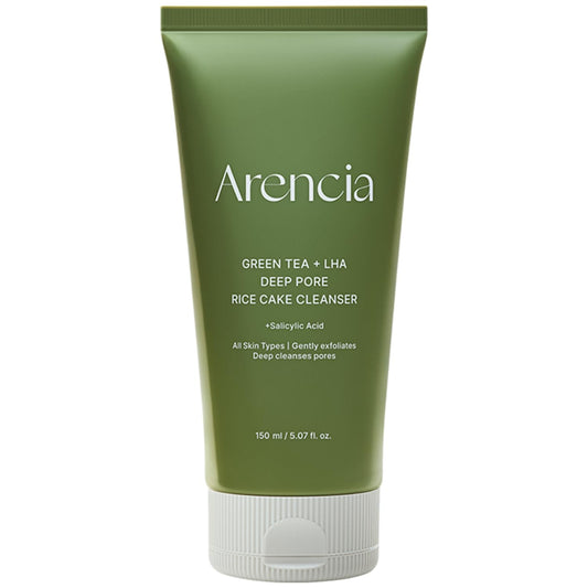 GREEN TEA + DEEP PORE RICE CAKE CLEANSER 150ML
