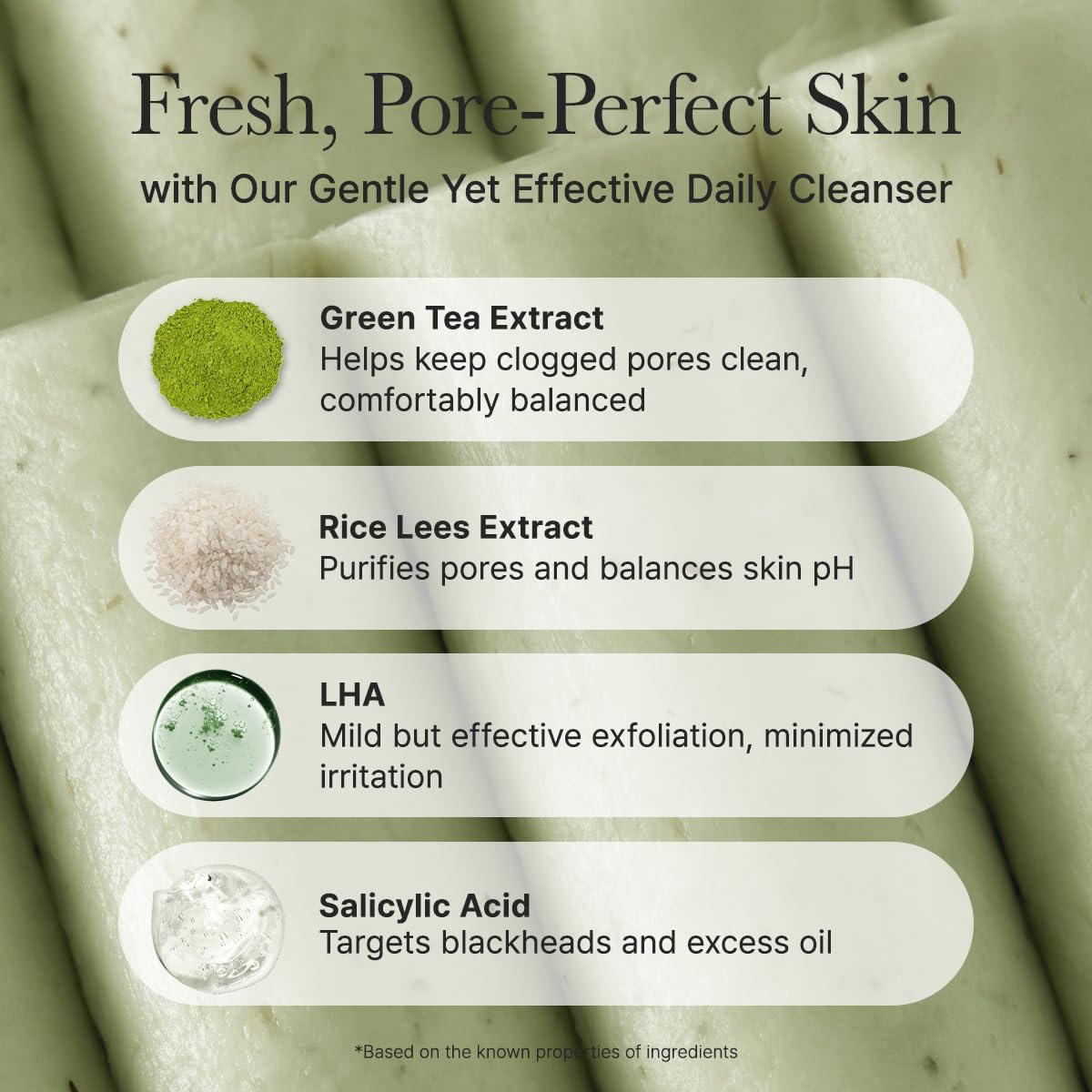 GREEN TEA + DEEP PORE RICE CAKE CLEANSER 150ML