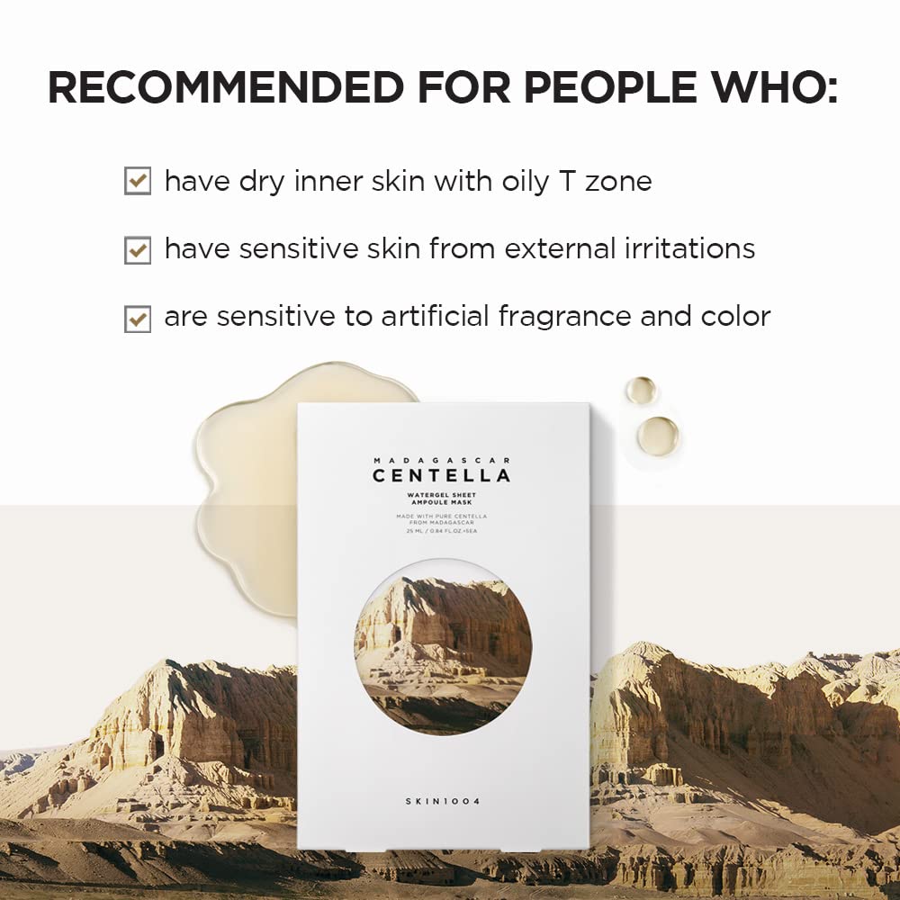 MADAGASCAR CENTELLA WATERGEL SHEET AMPOULE MASK 25ML (US)
