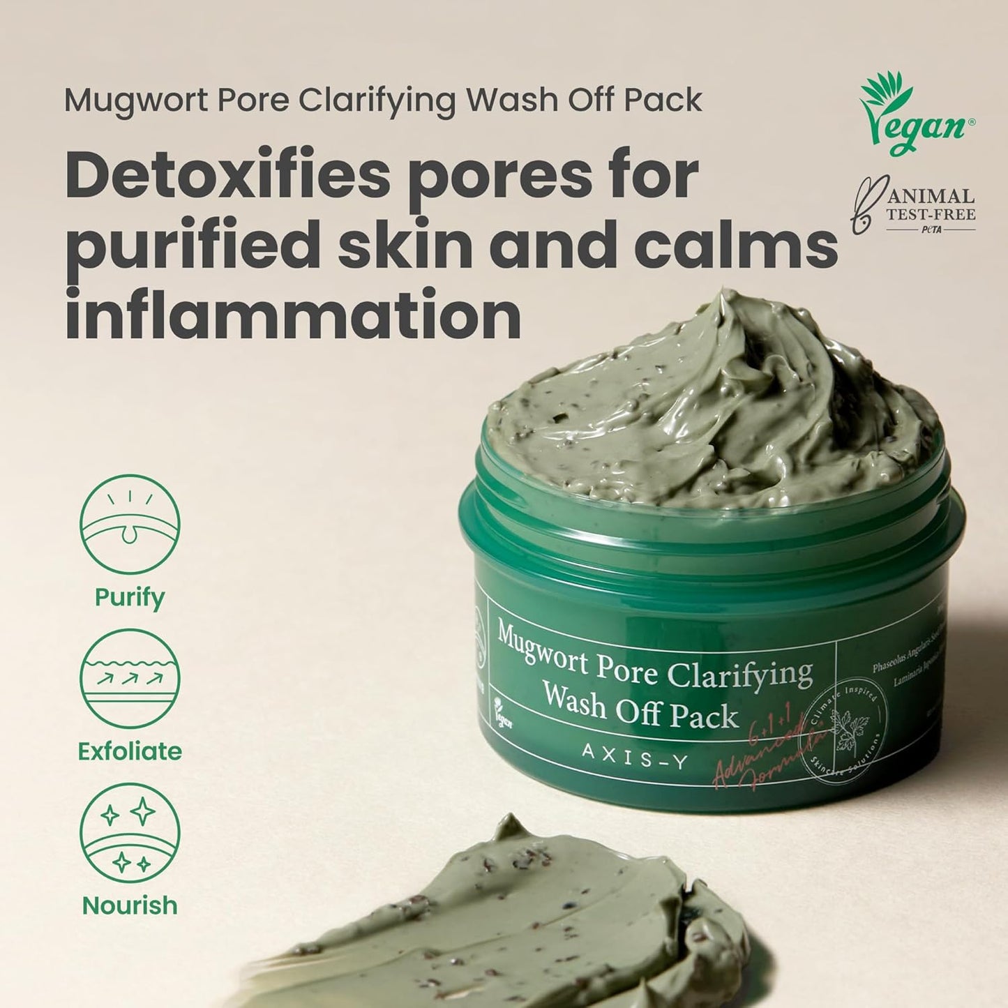 MUGWORT PORE CLARIFYING WASH OFF PACK 100ML