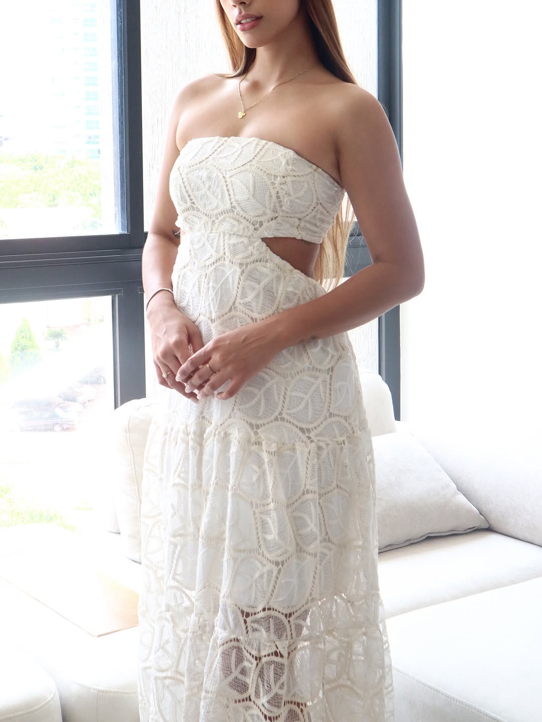 ETHERALCHAMPAGNE DRESS