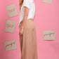 WIDE LEG PANTS WITH BELT AND FRONT POCKETS