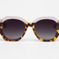 VEGA Sunglasses Available in more colors Bicolor Green Tortoise/Lavander with Burgundy Gradient Lenses  
