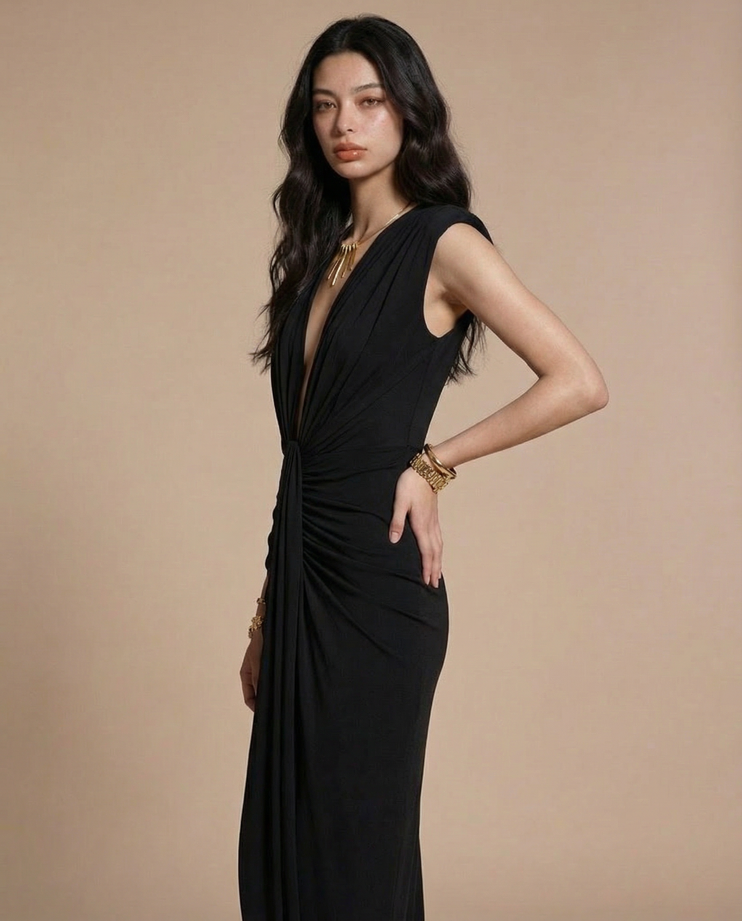 NIGHT DREAM DRESS (BLACK)