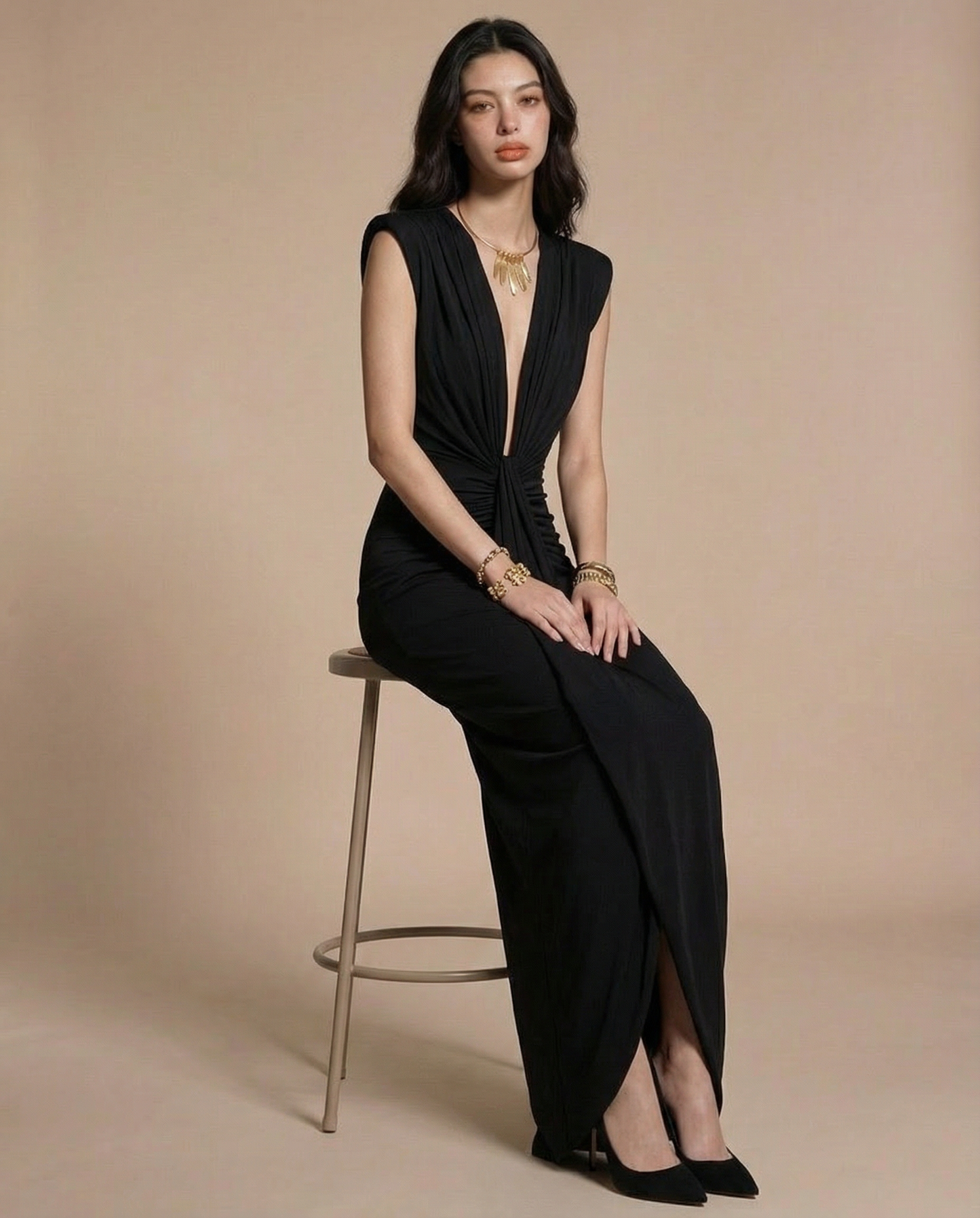 NIGHT DREAM DRESS (BLACK)