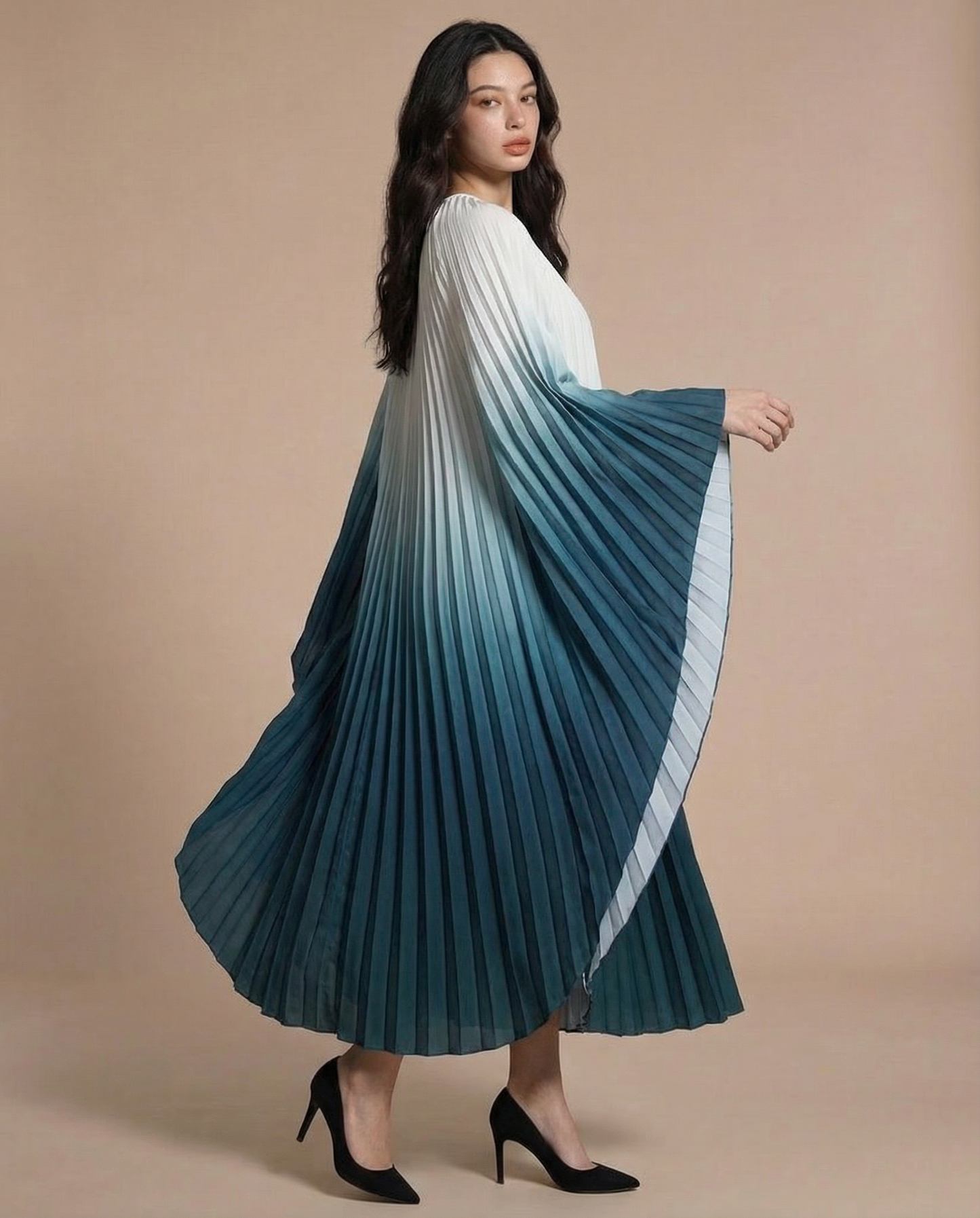 Drape Pleated Dress