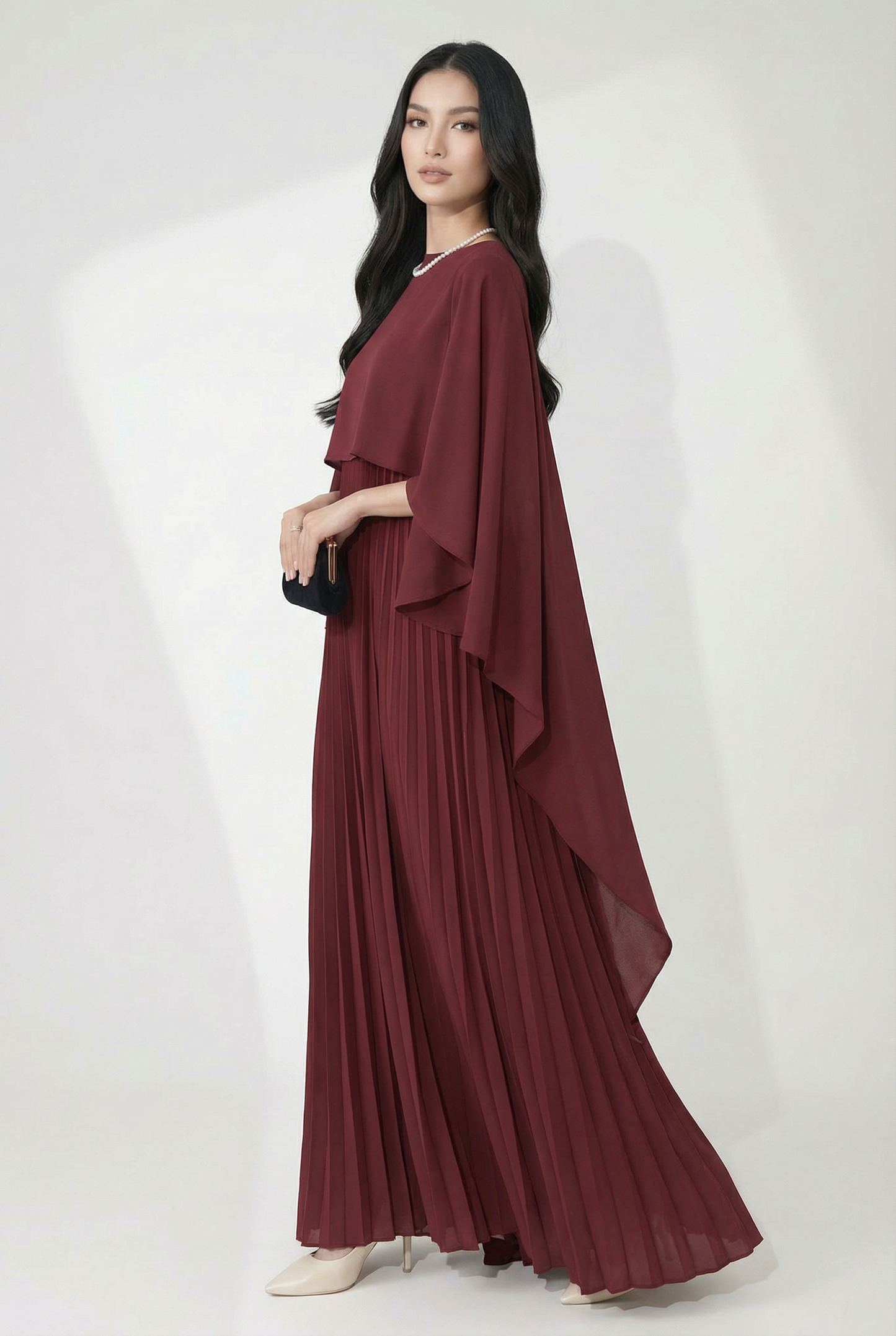 Elegant Cape Dress