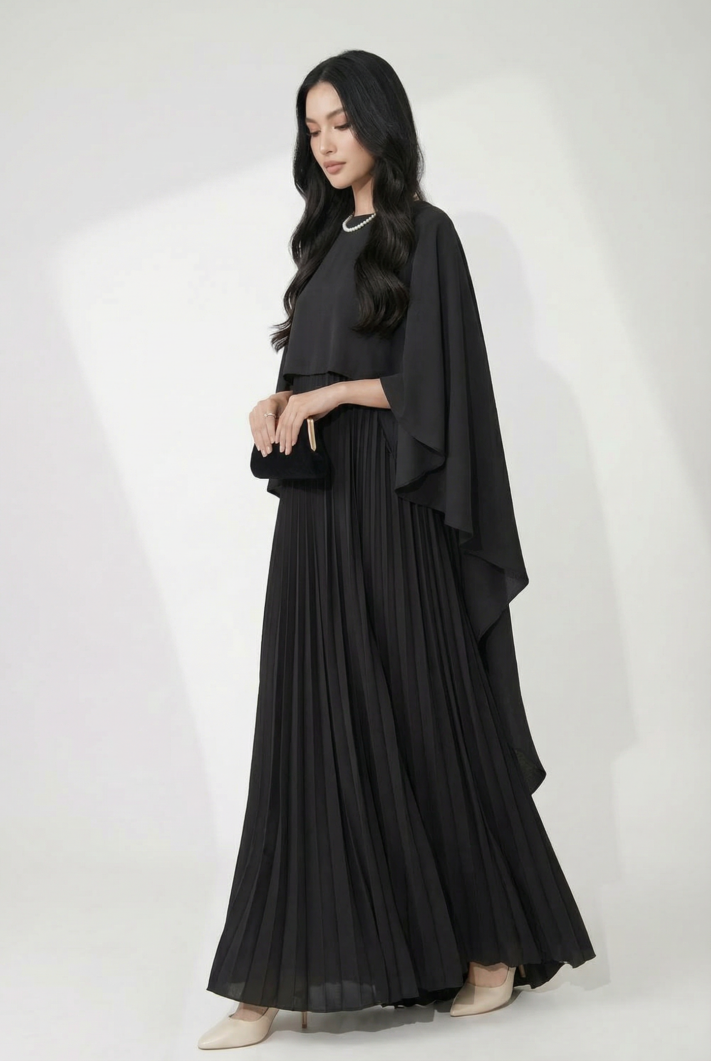 Elegant Cape Dress