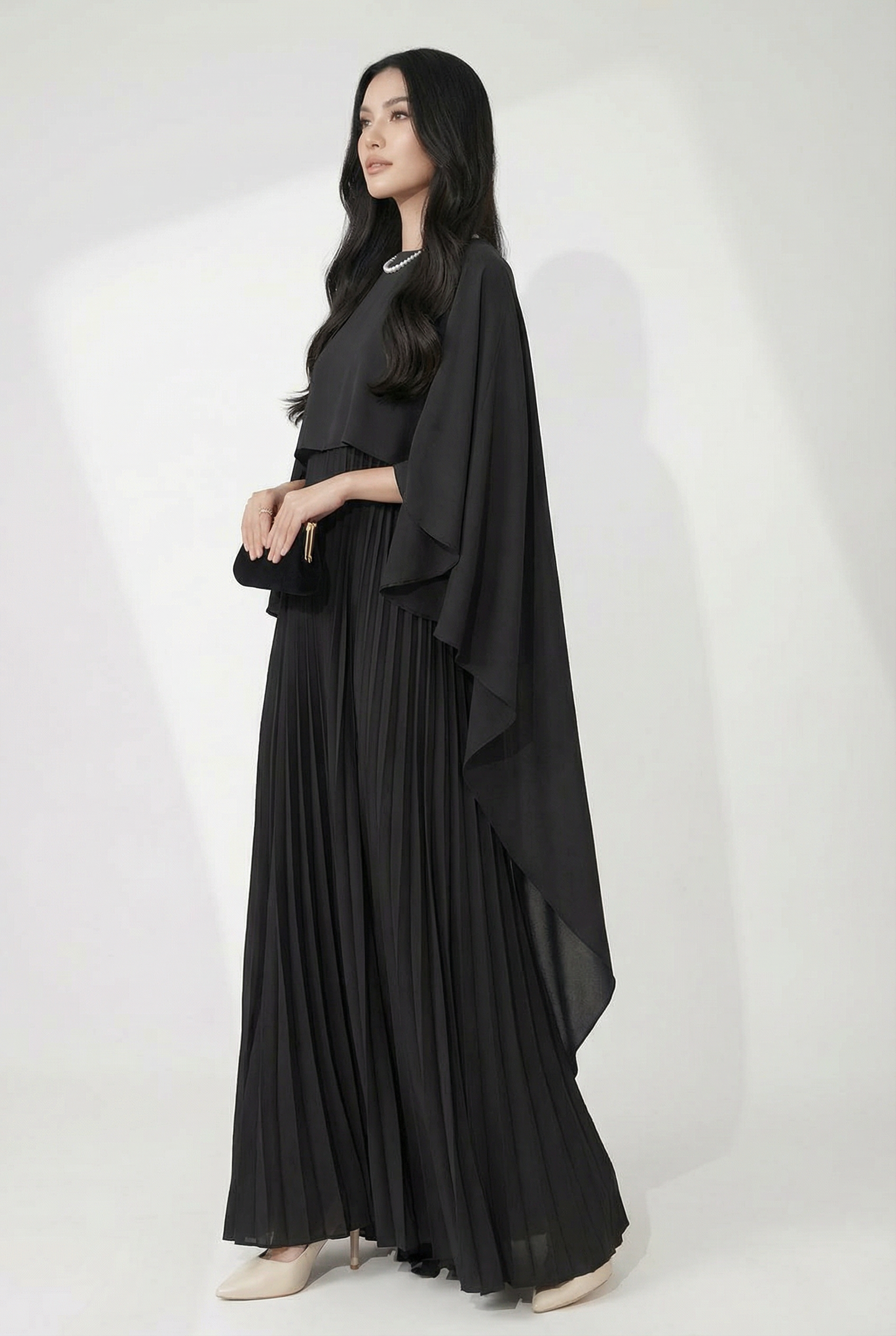 Elegant Cape Dress