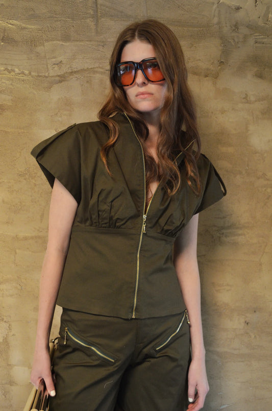 EXIS BLOUSE  (2colors)