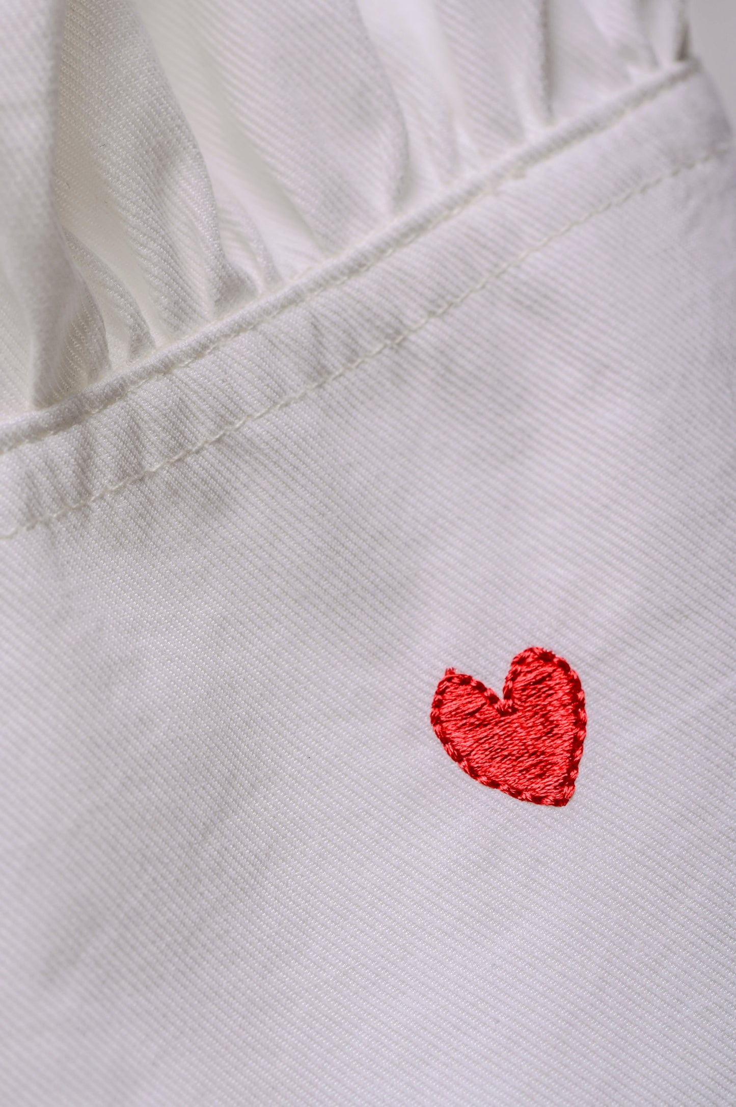 LONG-SLEEVED SHIRT WITH EMBROIDERED MINI HEARTS