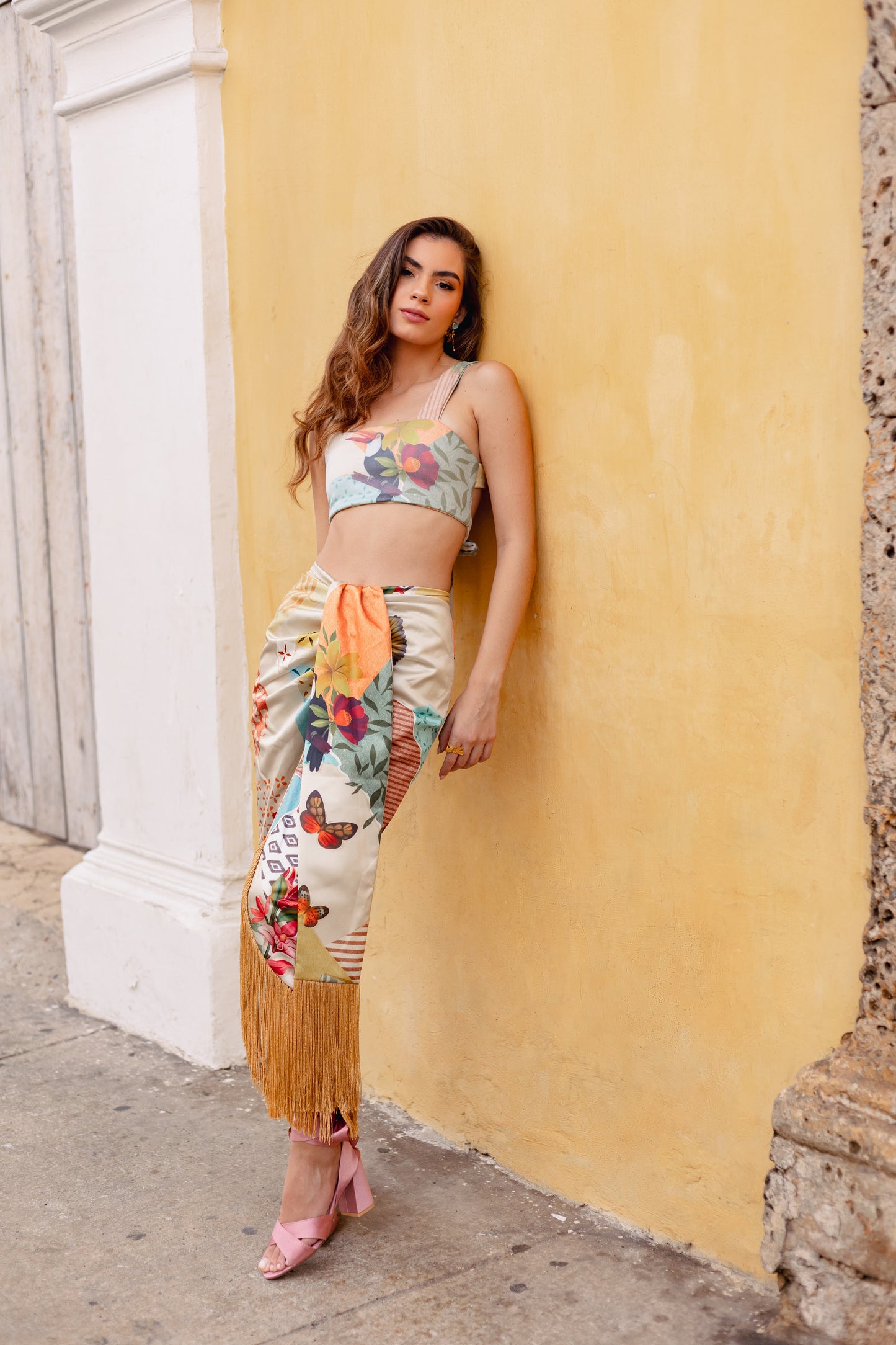 TROPICAL SILK SKIRT