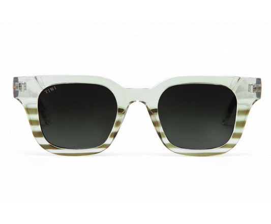 LIO Sunglasses Available in more colors Shiny transparent/Gradient stripe Green with Green Gradient lenses  