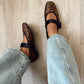 Leopard Ballerina Black