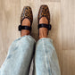 Leopard Ballerina Black