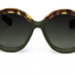 GAMBETTA Sunglasses Available in more colors Tricolour Green/Beige/H. Tortoise with Green Gradient Lenses  